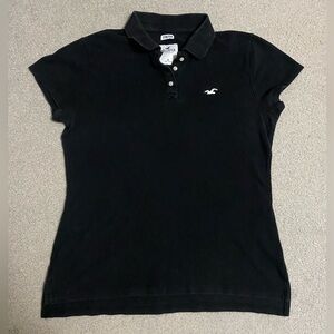 Hollister Women's Medium Black
Stretch Polo;
Back to School